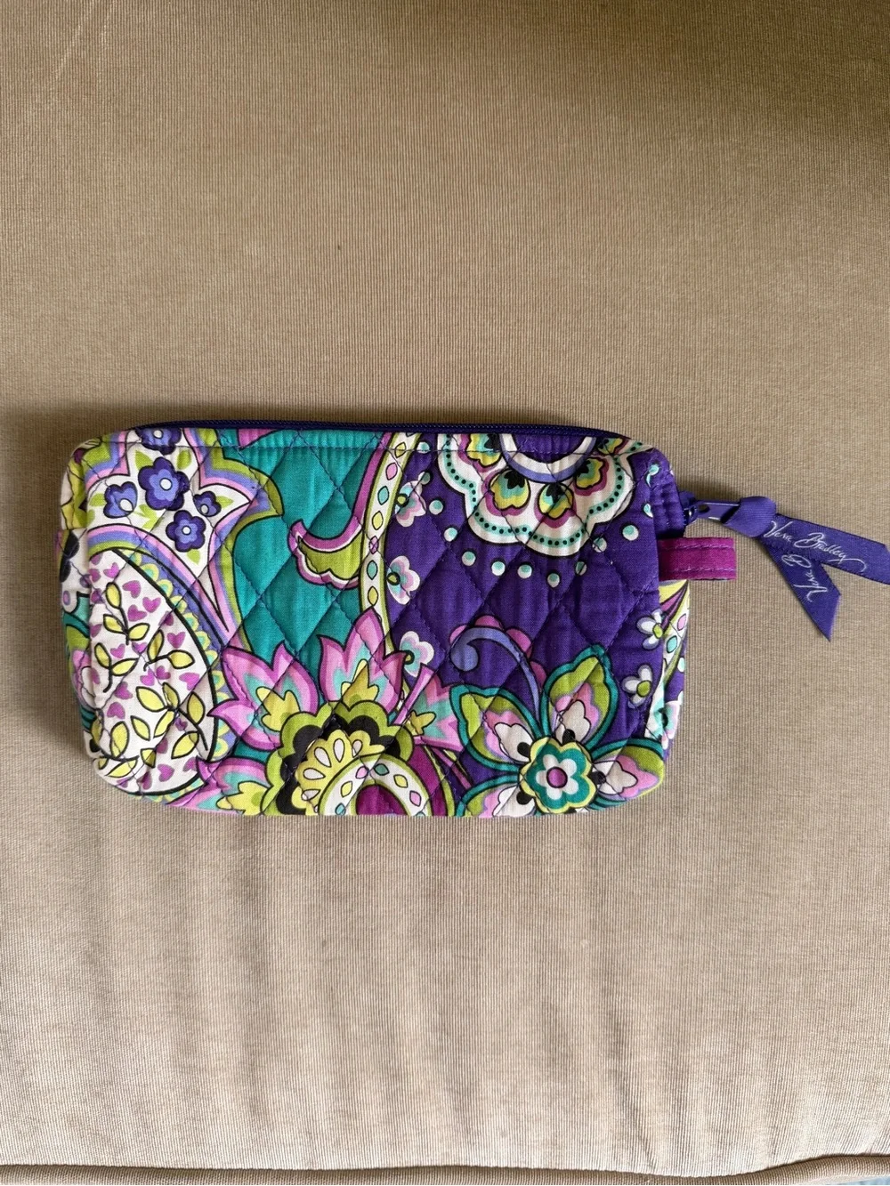 EUC | Vera Bradley Wristlet Pouch in Retired Heather Paisley Print